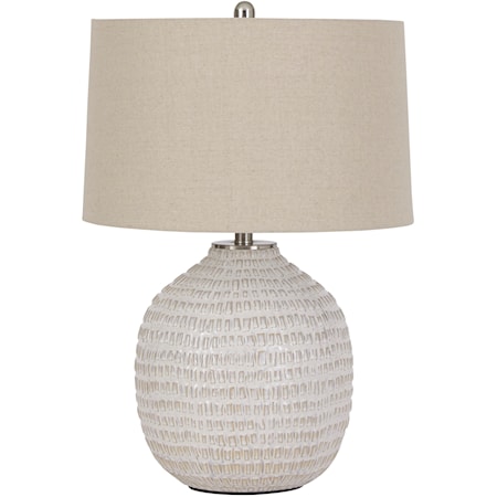 Jamon Beige Ceramic Table Lamp